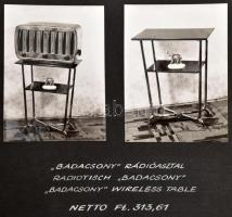 cca 1960 A budapesti Fémbútorgyár termékeit bemutató fotóalbum fekete-fehér és színes képekkel, rész...