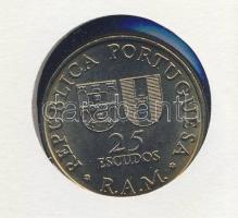 Madeira 1981. 25Esc érmés, bélyeges borítékon T:1 Ismertetővel!