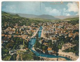 Sarajevo vom Kastell - 2-tiled folding panoramacard (tear)