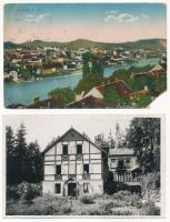 42 db RÉGI külföldi város képeslap vegyes minőségben / 42 pre-1945 European and other town-view post...