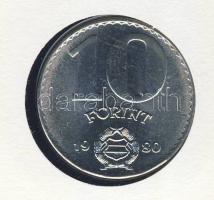 1980. 10Ft érmés, bélyeges borítékon T:1 Ismertetővel!