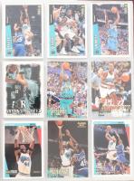 Vegyes kosaras kártya tétel, kb. 400 db, ritkákkal lefűzhető mappába rendezve