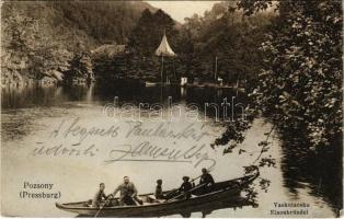 1909 Pozsony, Pressburg, Bratislava; Vaskutacska tó / Eisenbrünnel (Eisenbründl) / Zelezná Studienka / spa, lake (EB)