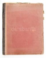 cca 1910 Kottagyűjtemény dekoratív illusztrált borítókkal Iglói diáklány, stb