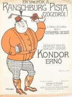 cca 1910 Kottagyűjtemény dekoratív illusztrált borítókkal Iglói diáklány, stb