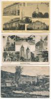 22 db RÉGI magyar város képeslap vegyes minőségben / 22 pre-1945 Hungarian town-view postcards in mixed quality