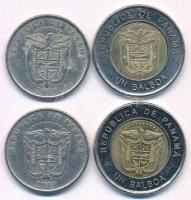 Panama 2008-2019. 1/4B-1B (4xklf) T:XF,VF
Panama 2008-2019. 1/4 Balboa - 1 Balboa (4xdiff) C:XF,VF