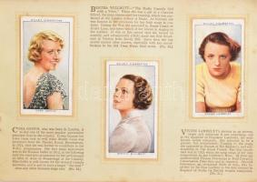 cca 1930 Radio Celebrities and Hints on Association Football. cigarettakép gyűjtőmappa