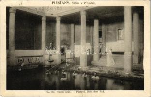 1925 Pöstyén, Pistyan, Piestany; Fürdés után / Bazin v Propatrii / Nach dem Bad / spa, bath interior (EK)