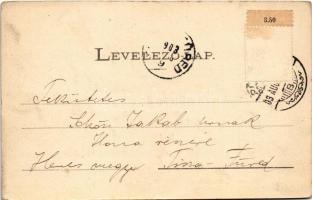 1903 Pöstyén, Pistyan, Piestany; Király sor, villa. Lampl Gyula kiadása / Königs-Zeile / street view...