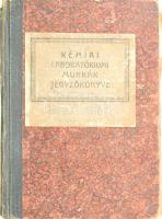 Dr. Gróh Gyula: Kémiai laboratóriumi munkák jegyzőkönyve. Egyetemi és főiskolai hallgatók részére összeáll.: - - . Bp., 1946, szerzői kiadás, 100 p. Sérült félvászon-kötésben, bejegyzésekkel (a laboratóriumi kísérletek megfigyelései és magyarázatai).