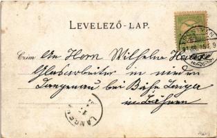 Pöstyén, Pistyan, Piestany; Gyógyház és Lawn Tennis tér, teniszpálya. A. Bernas kiadása / Curhaus mi...