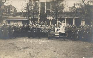 Poznan a priest´s speech to soldiers photo