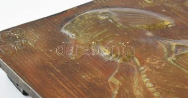 Bánszky Sándor (1888-1918): Napoleon bronz kisplasztika, jelzett, 30x12 cm