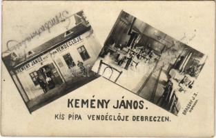 1910 Debrecen, Kemény János Kis pipa vendéglője, belső. Brassay J. Z. photo (fl)