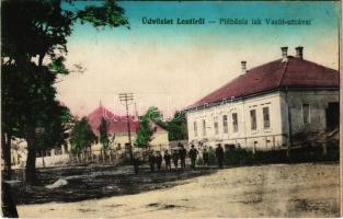 1924 Lenti, Plébánia lak a Vasút utcával (fl)