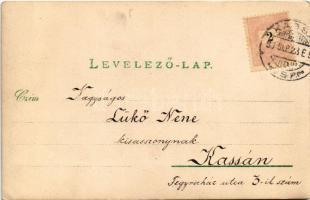 1899 (Vorläufer) Kassa, Kosice; színház. Letzter S. és társa felvétele / theatre. photo