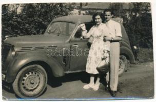 1955 Nászúton / Vintage automboile. photo (non PC) (EB)