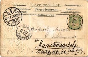 1902 Haraszthy Hermin. Szecessziós dombornyomott litho / Art Nouveau embossed (EB)