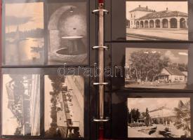 BALATON - 110 db főleg modern képeslap albumban az 1950-es évektől