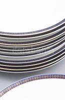 Hüttl Tivadar porcelán hiányos étkészlet matricás jelzett, kopásokkal, egyik csészén és tányéron rep...