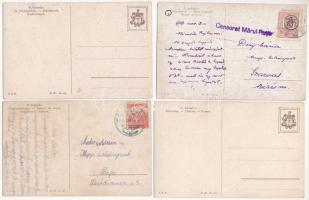4 db régi orosz művész képeslap S. Solomko aláírással / 4 pre-1945 Russian art postcards signed by S...