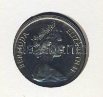 Bermuda 1985. 25c érmés, bélyeges borítékon T:1 Ismertetővel!