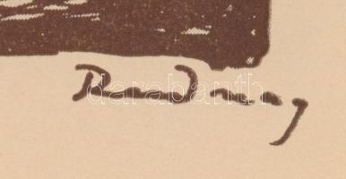 Rudnay Gyula (1878-1957): Vacsora, cinkográfia, papír, jelzett a cinkográfián, paszpartuban, 17×14 c...