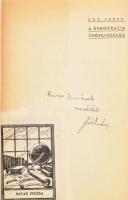 Sós Endre: A demokrácia öngyilkosság. DEDIKÁLT! A weimari Németország végzetes útja. [Bp.], 1947, Ma...