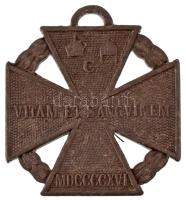 1916. "Károly-csapatkereszt" Zn kitüntetés mellszalag nélkül T:AU Hungary 1916. "Charles Troop Cross" Zn decoration without ribbon C:AU NMK 295.