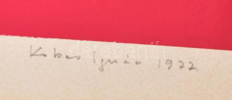 Kokas Ignác (1926-2009): Ady, 1977. Szitanyomat, papír. Jelzett. 61x47 cm