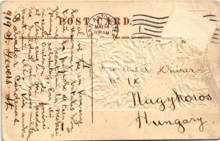 1919 Panama-csatorna dombornyomott térképe / Panama Canal's embossed map (Rb)