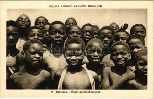 Belga Kongó Szalézi Missziók, Kiniama-i néger gyermekcsoport / African folklore from Congo