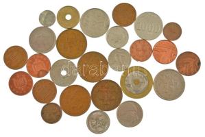 26db-os vegyes érmetétel, közte Nagy-Britannia, Indonézia, Dánia, Lettország stb. T:vegyes 26pcs of mixed coin lot from Great Britain, Indonesia, Denmark, Latvia etc. C:mixed