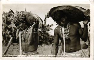 Ilha do Bananal, Brasil, Indios Carajás Volta da Pesca de Tartarugas / Brazíliai teknős halászok / Brazilian turtle fishing, folklore (EK)