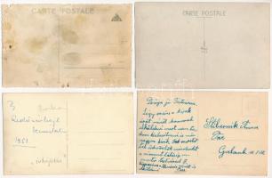 Terepmunka - 4 db fotó képeslap építkezésekről