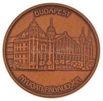 1999. "Budapest - Nyugati Pályaudvar / Lillafüred Watford 1999 Szeptember" kétoldalas, bronz plakett dísztokban (61mm) T:AU