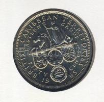 Nevis 1965. 50c érmés, bélyeges borítékon T:1 Ismertetővel!