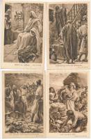 Bibliai jelenetek. Kiadja a Londoni Vall. Traktátus Társulat - 31 db régi képeslap / Biblical scenes - 31 pre-1945 unused postcards (Harold Copping)