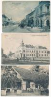 18 db régi magyar város képeslap / 18 pre-1945 Hungarian town-view postcards