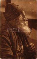 A 110 years old Jew of Tiberias. Judaica - Phot. S. Narinsky / 110 éves zsidó férfi. Judaika