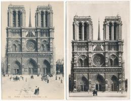 Paris, Notre Dame - 4 pre-1945 postcards