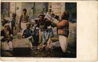 Jerusalem, Arab stone cutters, World's Fair St. Louis (worn corners)