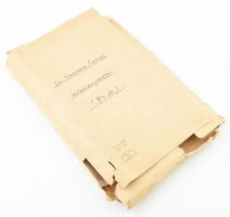 cca 1958-1995 Dr. Szemere György (1931-2016) orvos-biológus, humángenetikus szakmai írásainak, cikke...