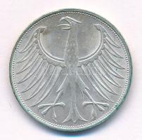 NSZK 1971D 5M Ag T:AU FRG 1971D 5 Mark Ag C:AU Krause KM# 112.1