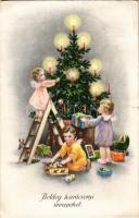 1942 Boldog karácsonyi ünnepeket! / Christmas greeting. Erika Nr. 6239. (EK)