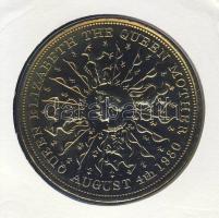 Nagy-Britannia 1980. 25p Ag "Anyakirálynő" érmés, bélyeges borítékon, alkalmi bélyegzővel ...