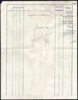 1931 Gellner Siegfried Csokoládé és Cukorkagyár fejléces számla, kézzel írott