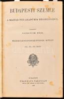 1922-1923 Budapesti Szemle 192., 193., és 194. kötete. Szerk.: Voinovich Géza. Bp., 1922-1923, Franklin, 240+240+240 p. Átkötött félvászon-kötésben, a 2. rész címlapját és tartalomjegyzékét annak a végére kötötték be, a 3. rész címlapja hiányzik, néhány aláhúzással, a gerincen kis sérüléssel.