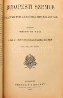 1922-1923 Budapesti Szemle 192., 193., és 194. kötete. Szerk.: Voinovich Géza. Bp., 1922-1923, Frank...